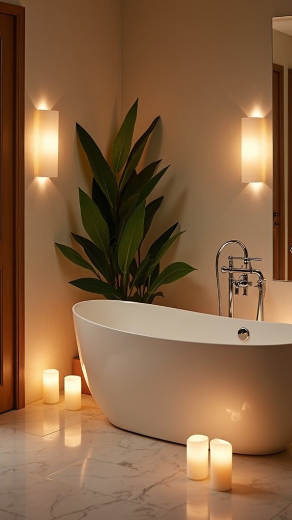 koselige belysningsideer til badet