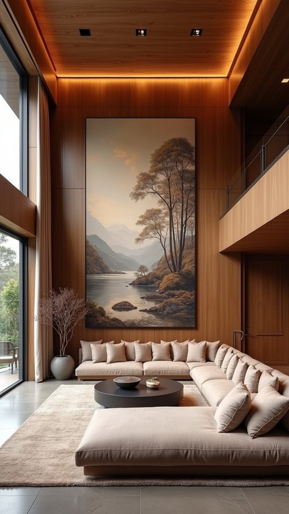 artistic murals with panelling