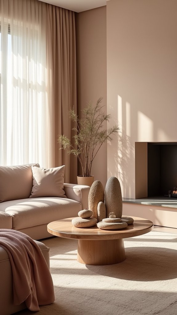 blush and earthy harmony