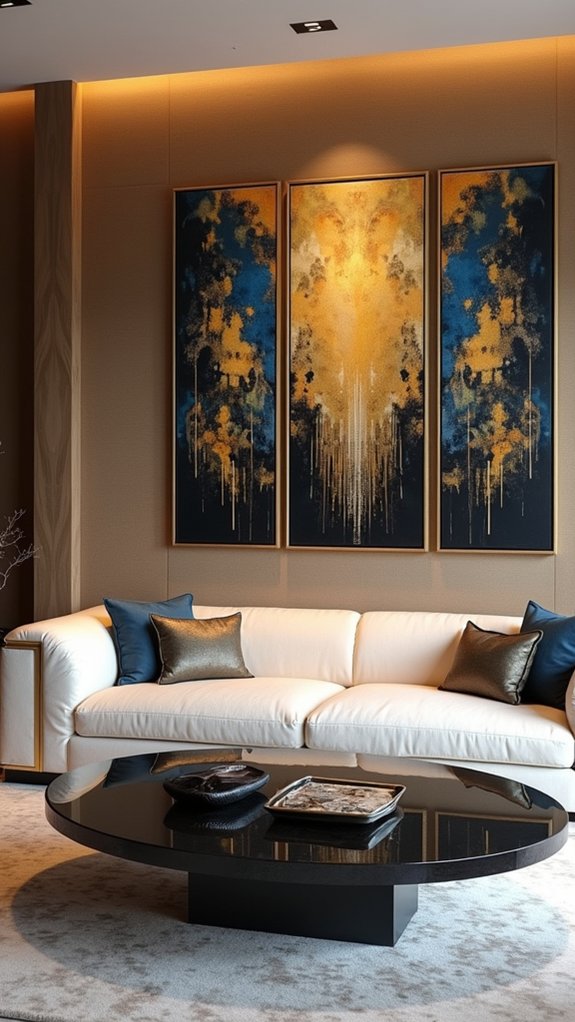 bold dynamic multi panel art