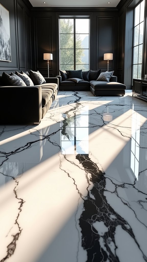 bold elegant marble floors