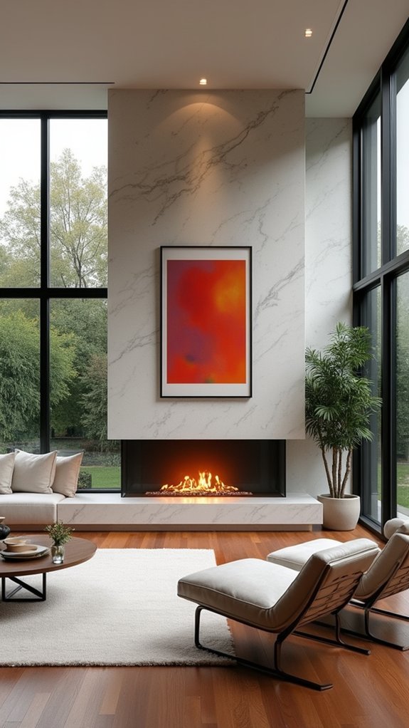 bold fireplace design statements