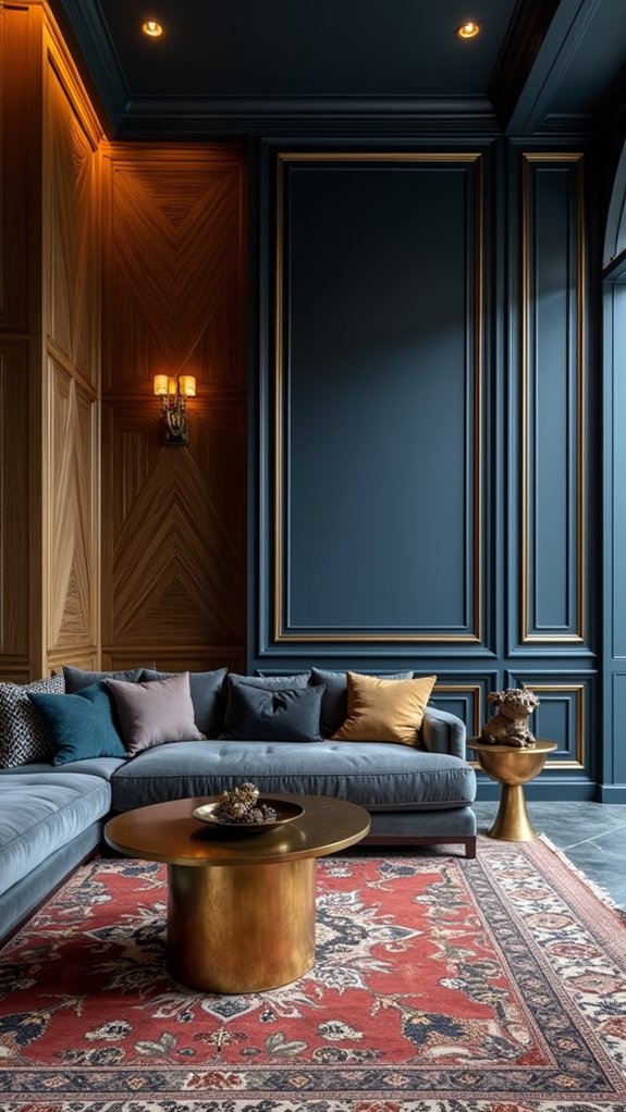 bold geometric living room designs
