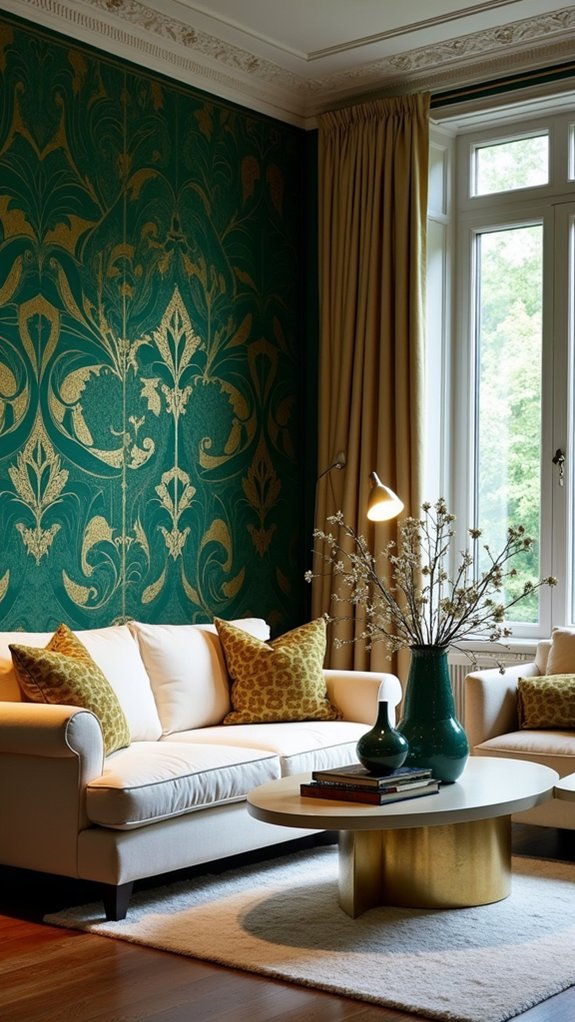 bold patterned wallpaper transformation