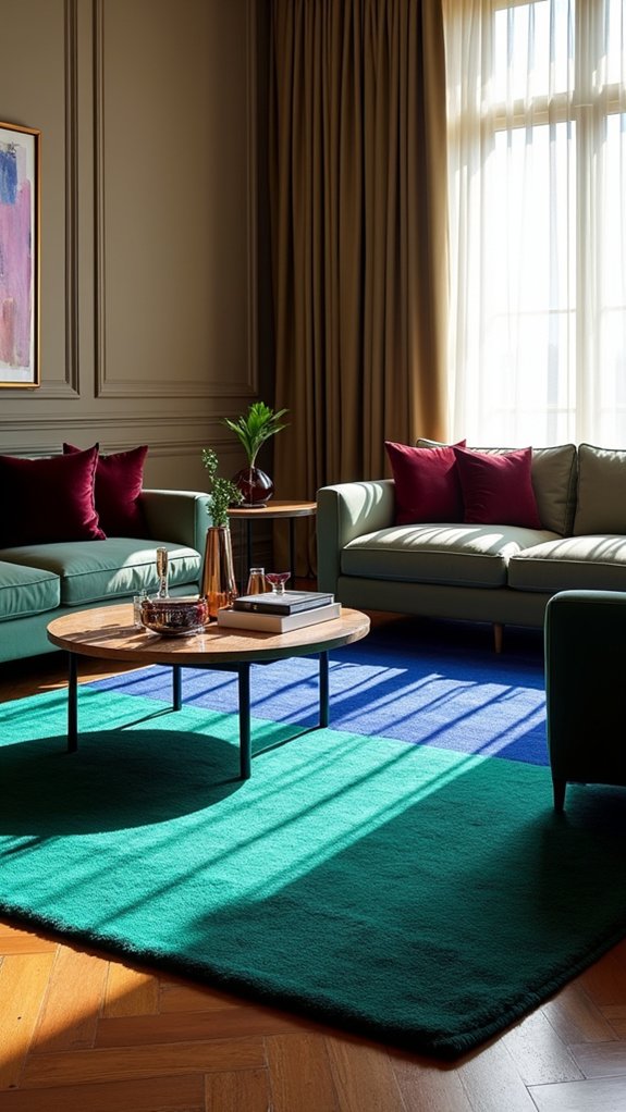 bold vibrant color blocks