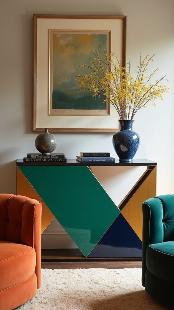 bold vibrant decorative statement