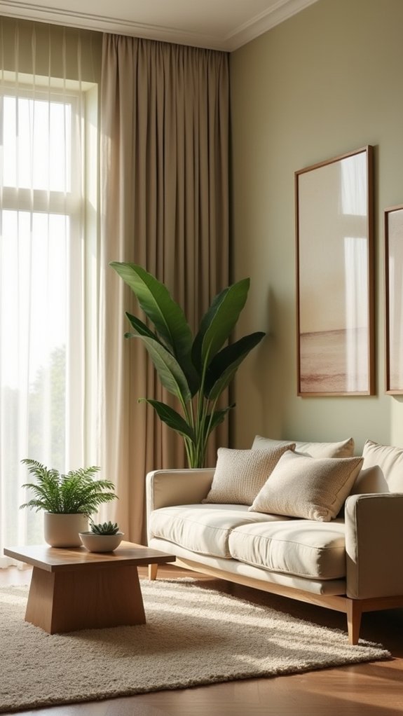 calming earthy color palette