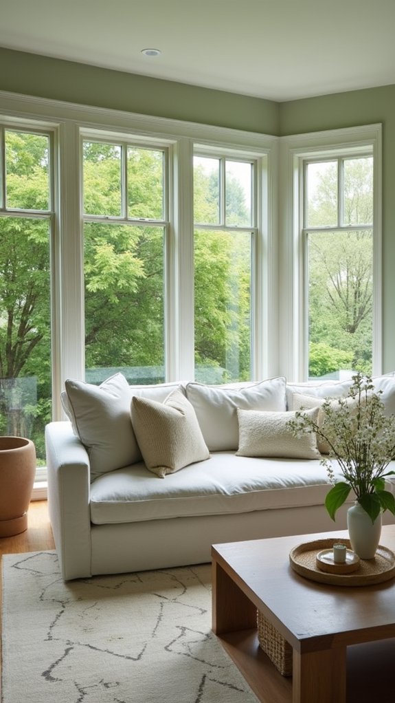calming sage green retreat