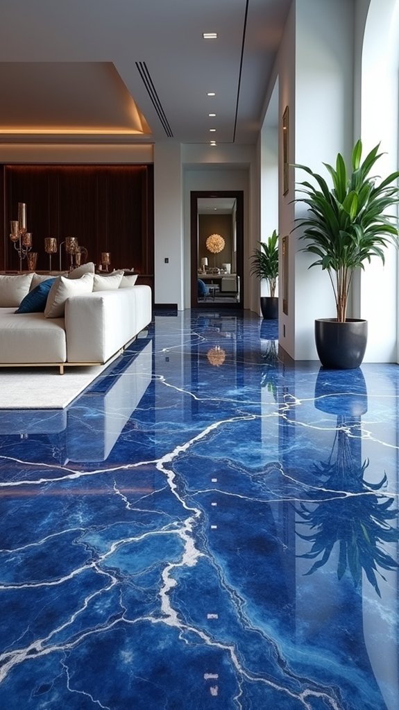captivating azure marble elegance