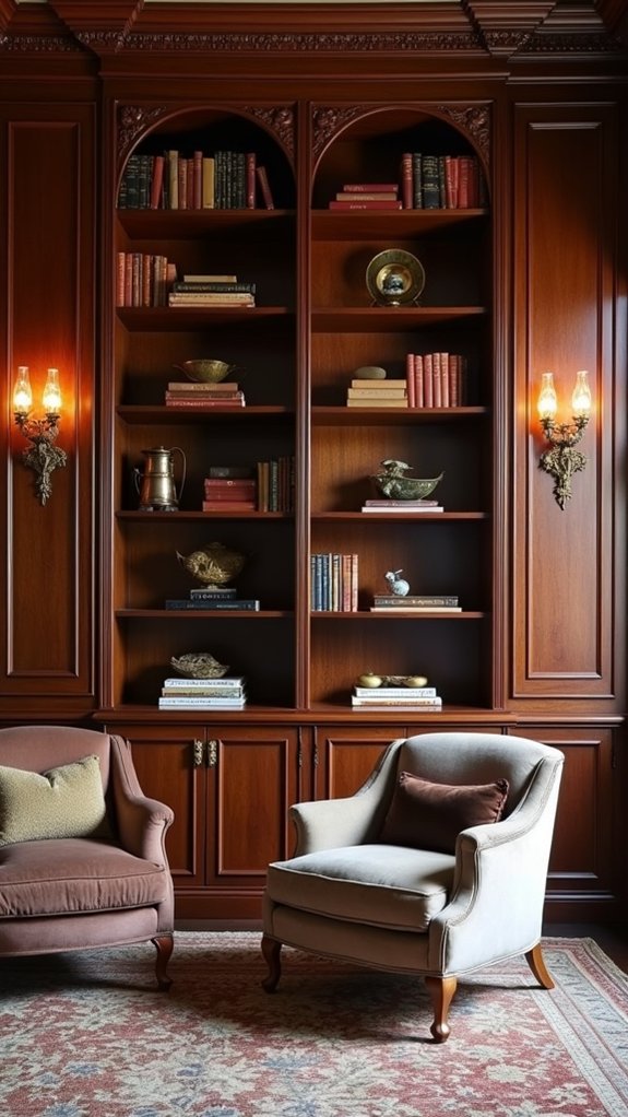 charming vintage inspired built ins