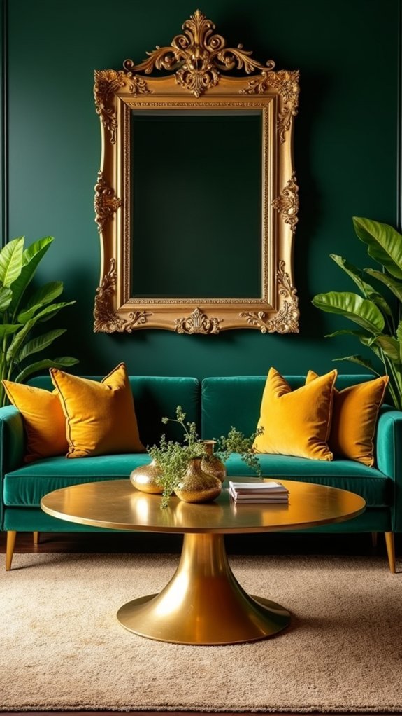 chic gold coffee table elegance