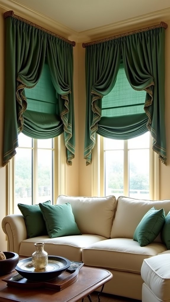 classic roman shades elegance