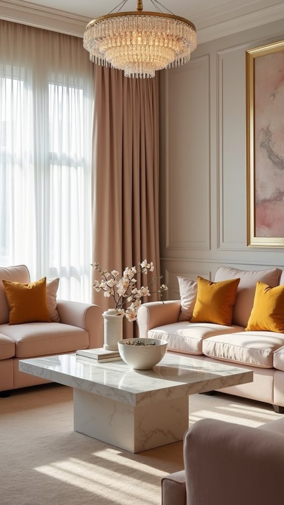 cozy blush beige retreat