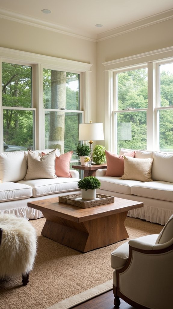 cozy conversational seating arrangement
