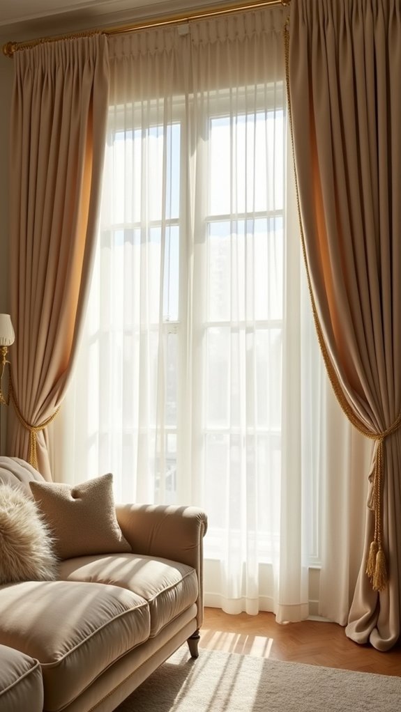 cozy faux fur curtains