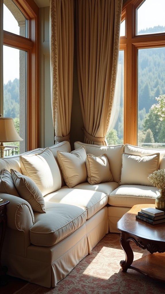 cozy l shaped sofa design