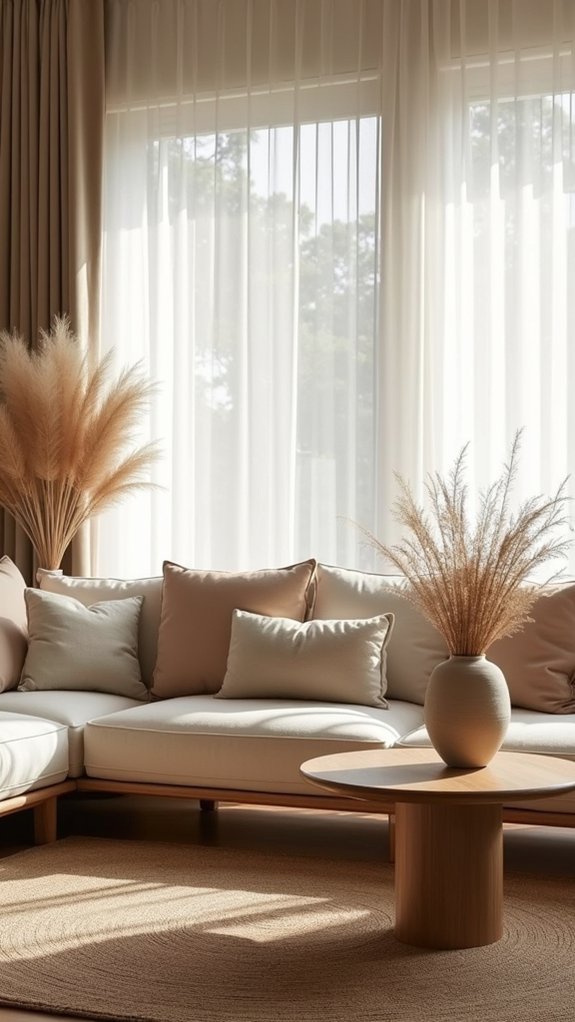 cozy natural fabric textures