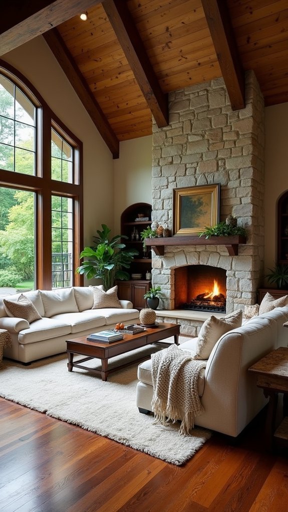 cozy rustic retreat atmosphere