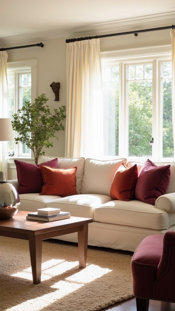 cozy textiles for comfort