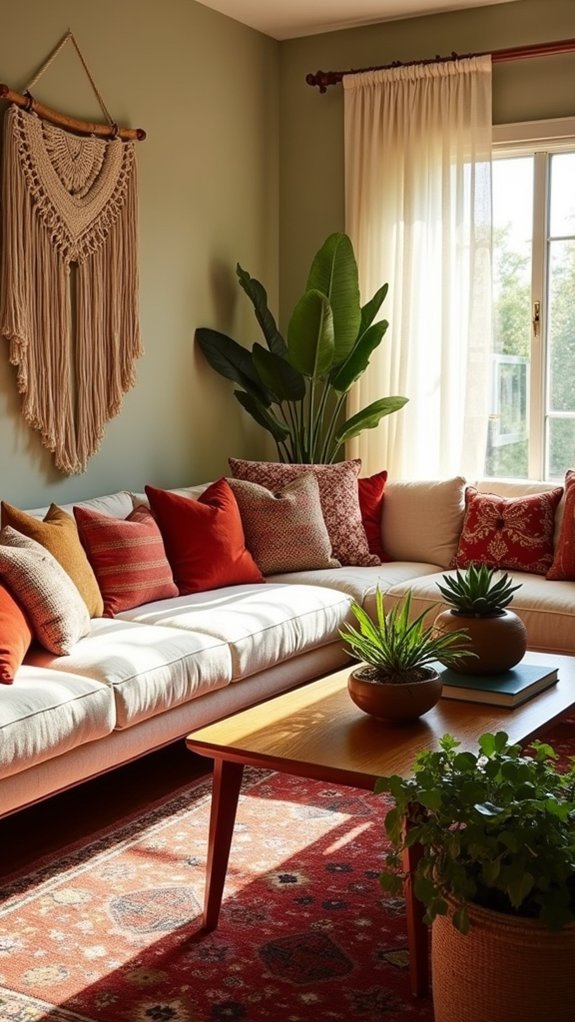 creative eclectic living space