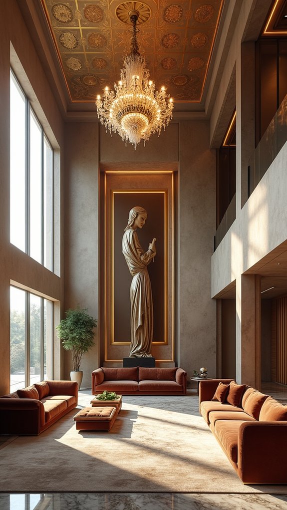 custom art enhancing grandeur