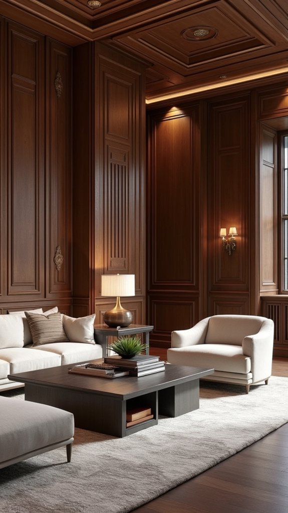 custom paneled accent walls