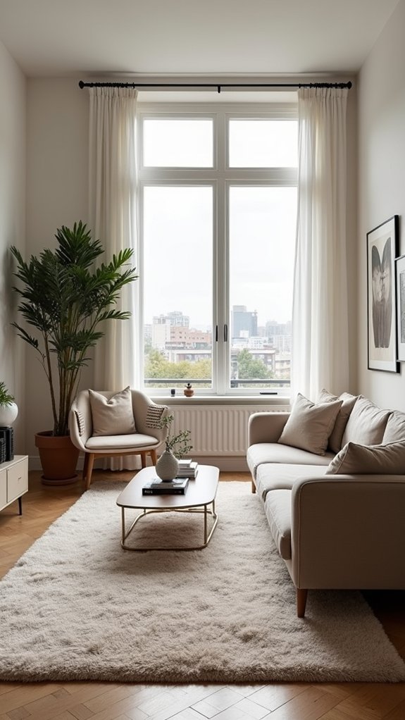 define spaces with rugs