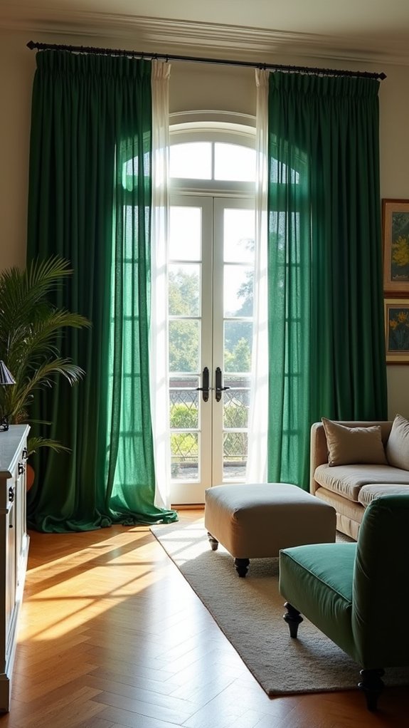 dramatic cascading fabric elegance