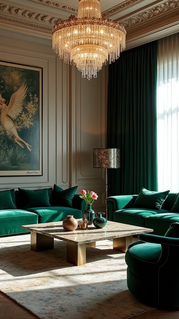 dramatic lighting enhances elegance