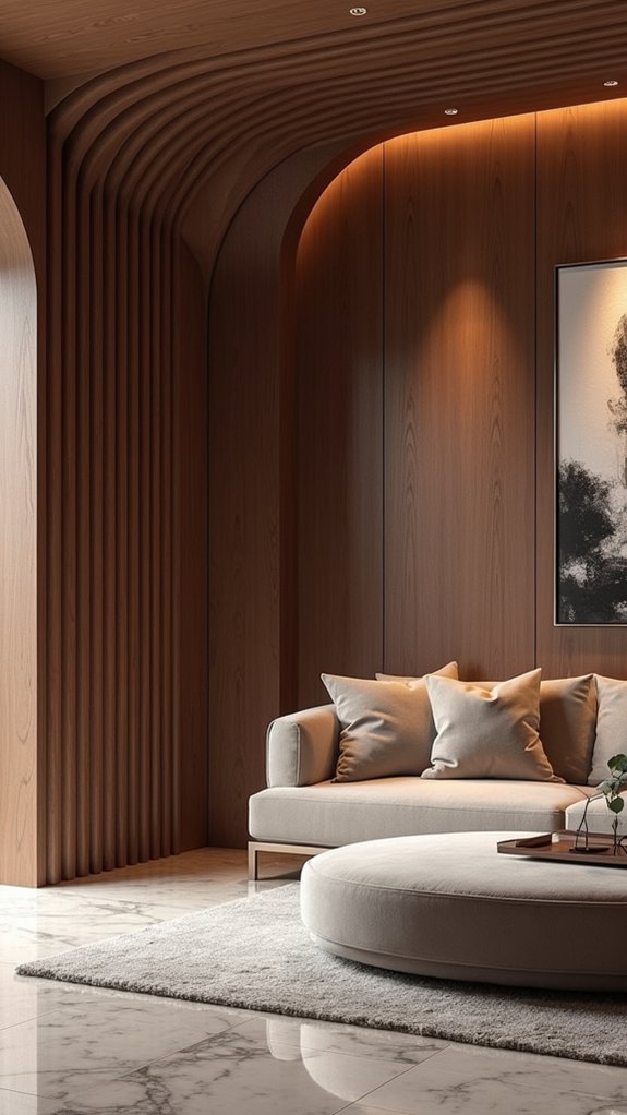 dynamic curved wall design