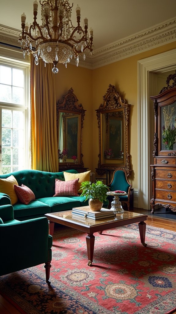 eclectic furniture style blend