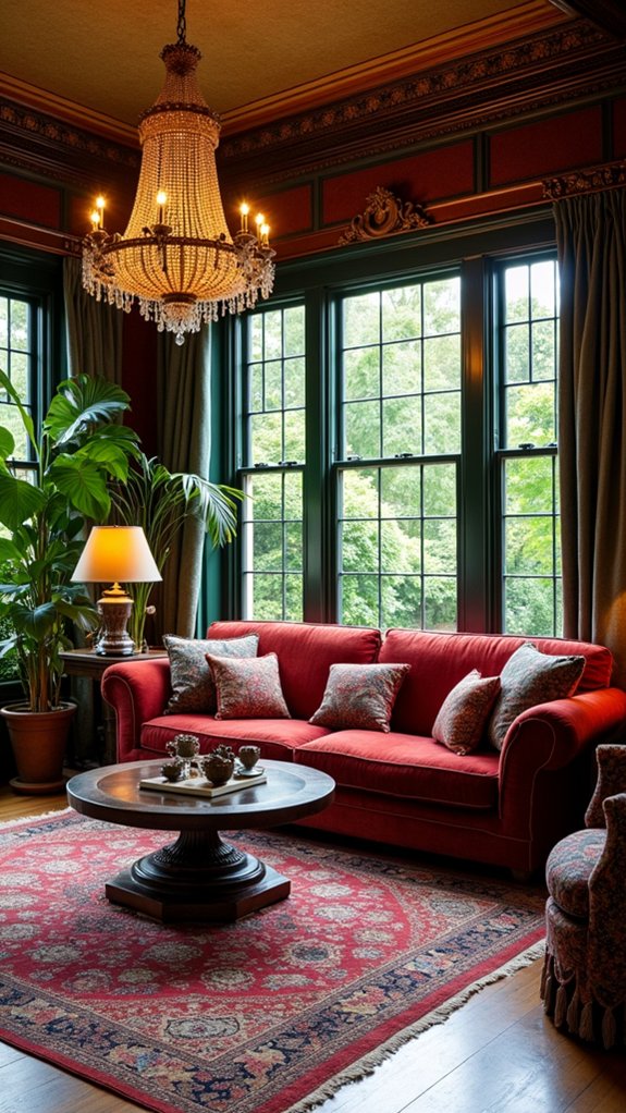 eclectic rich textile layering