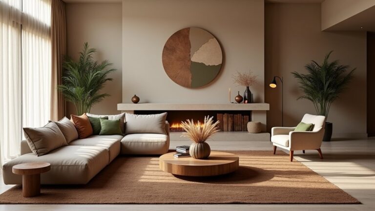 elegant earth tone interiors
