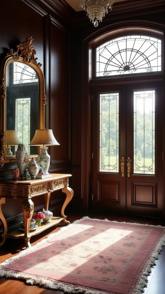 elegant entryway console tables