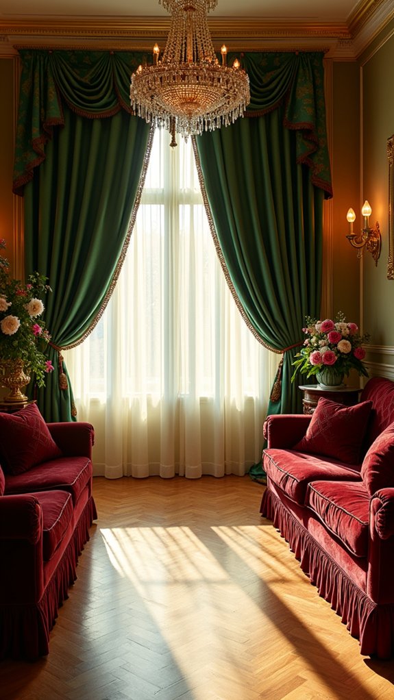 elegant fabric window treatments