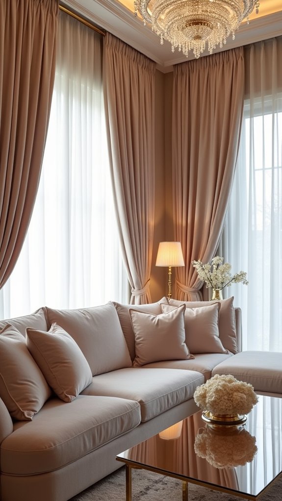 elegant floor to ceiling curtains
