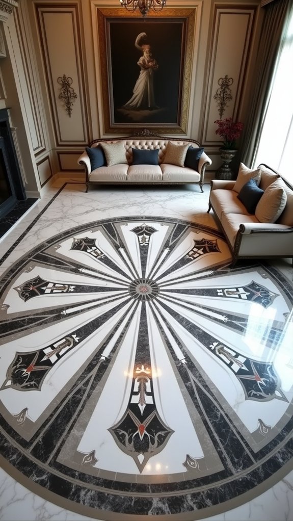 elegant geometric marble patterns