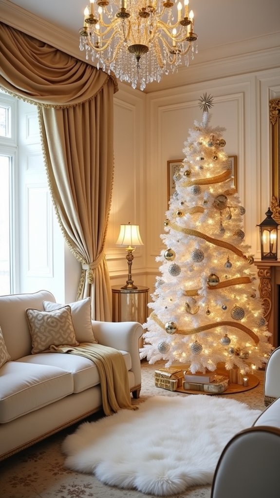 elegant gold and white