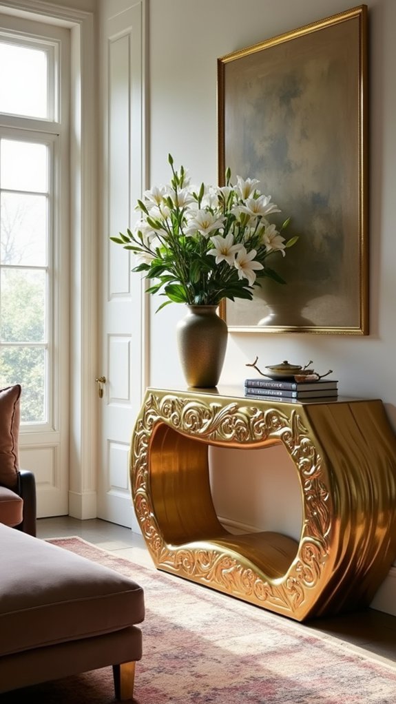 elegant gold leaf elegance
