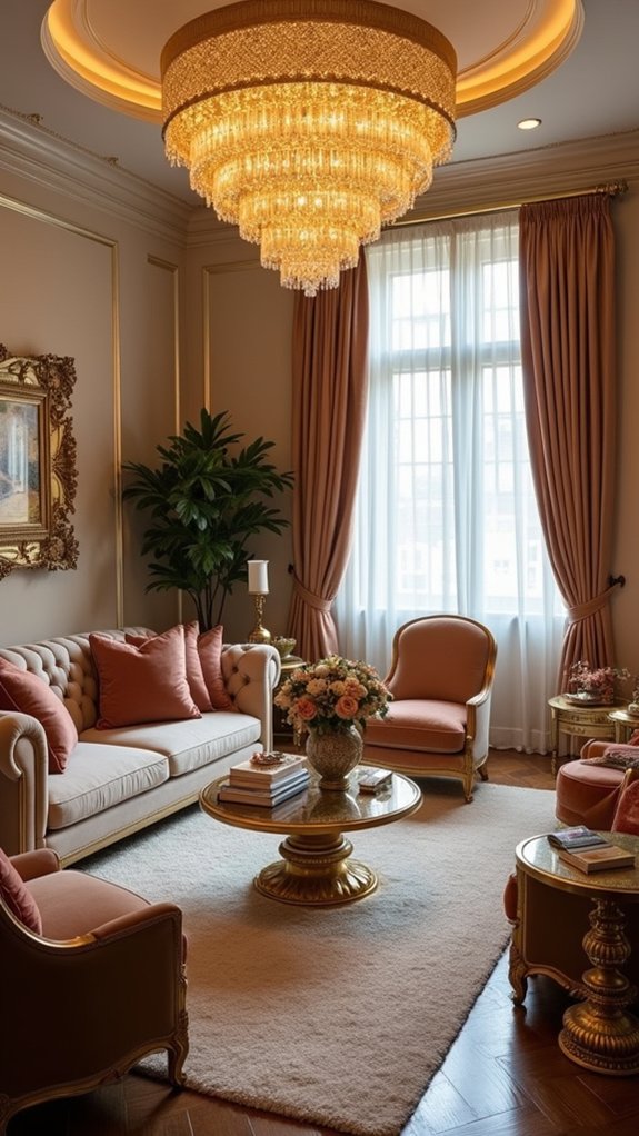 elegant gold lighting ambiance