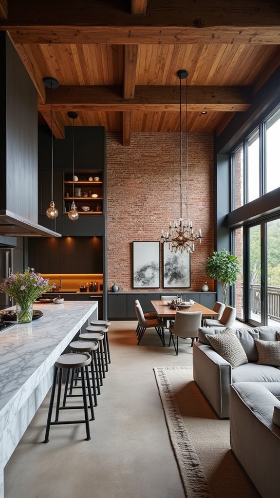 elegant industrial interior design