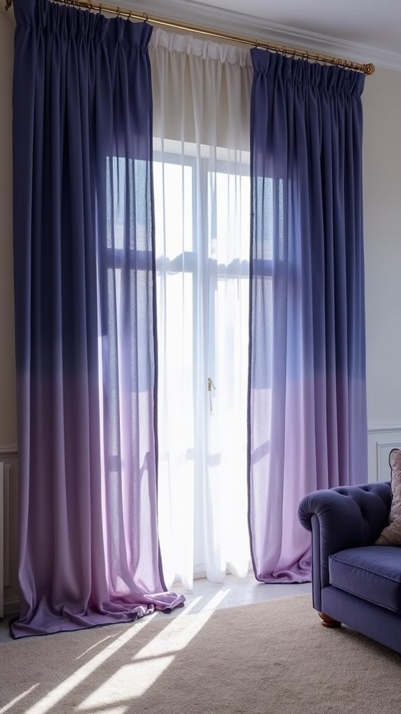 elegant ombre curtain effects