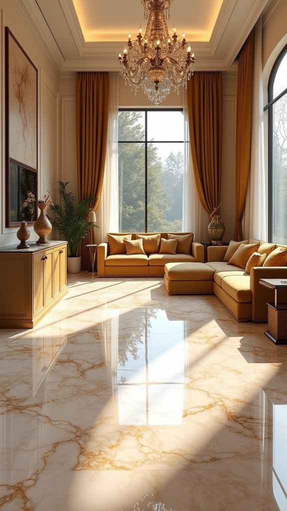 elegant polished cream marble