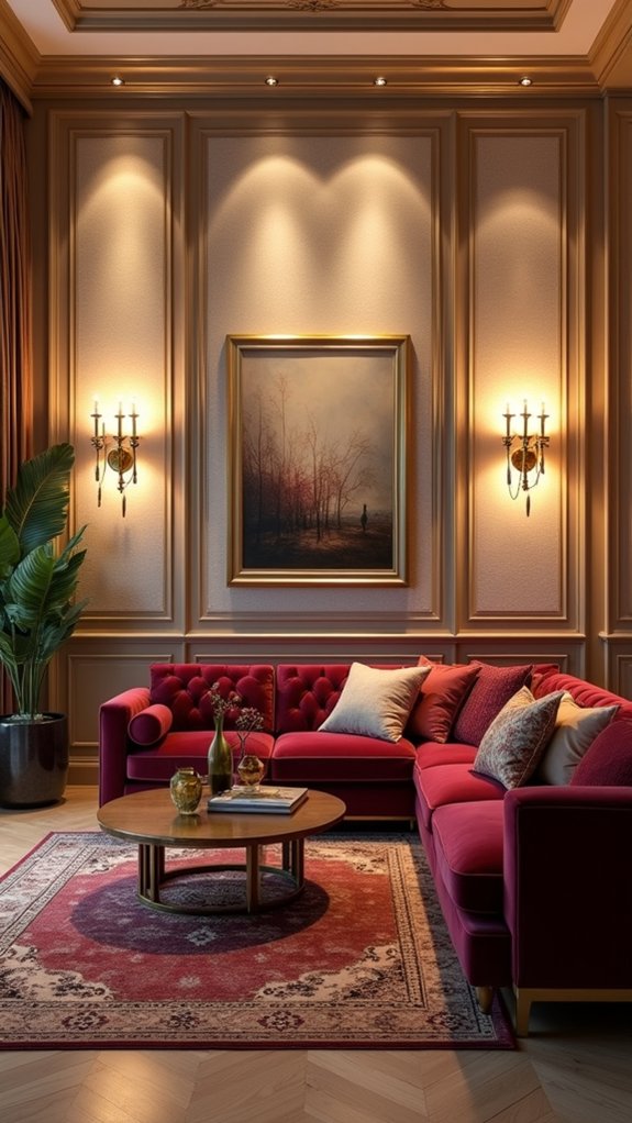 elegant wall lighting accents