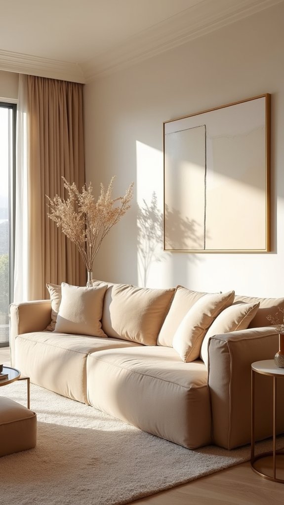 elegant warm living retreat