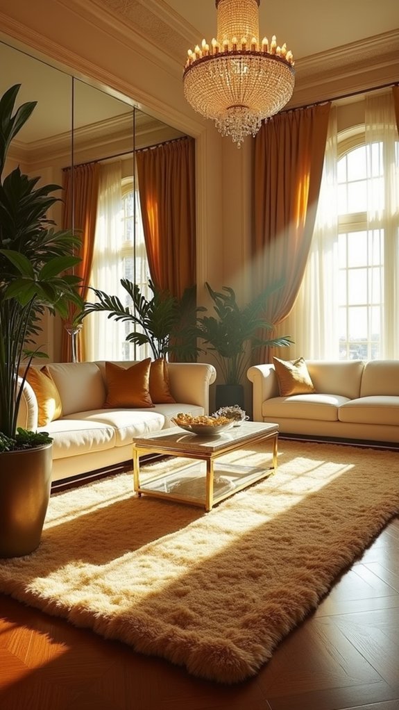 elegant warmth with shimmer