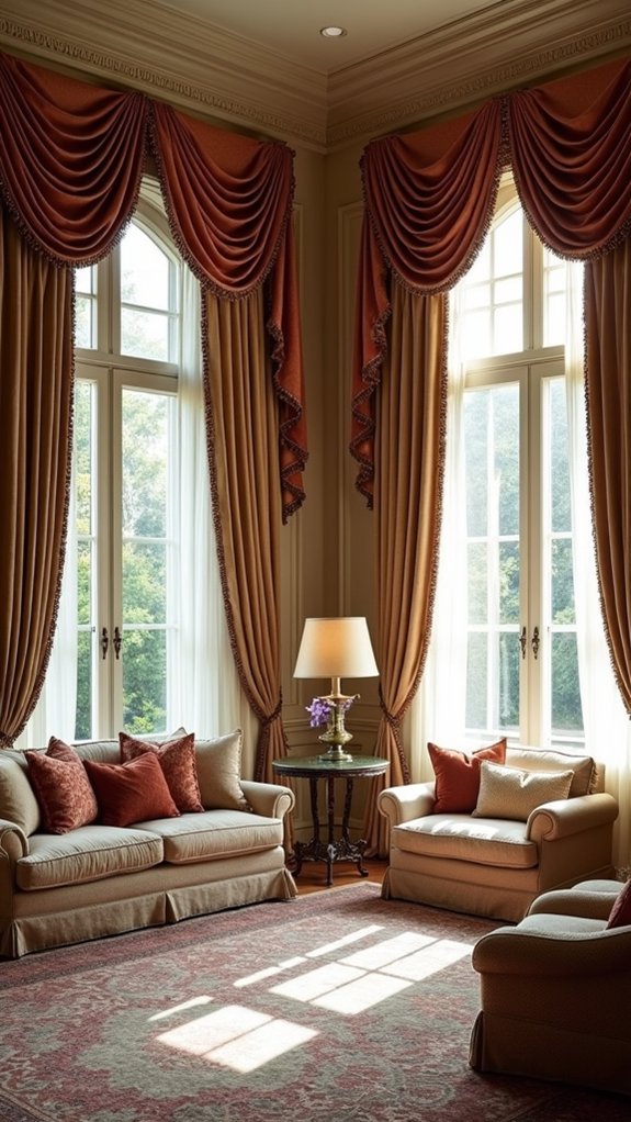 elegant window fabric treatments