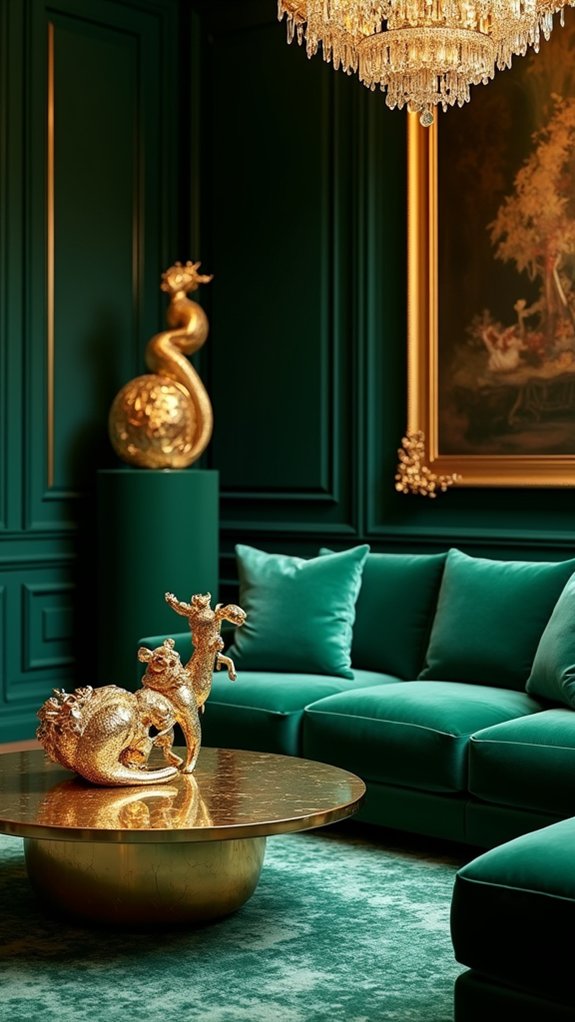 enchanting gold sculpture focal points