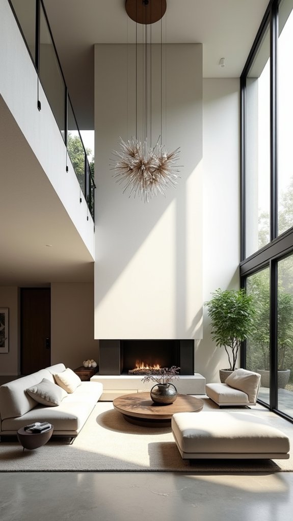 expansive airy minimalist spaces