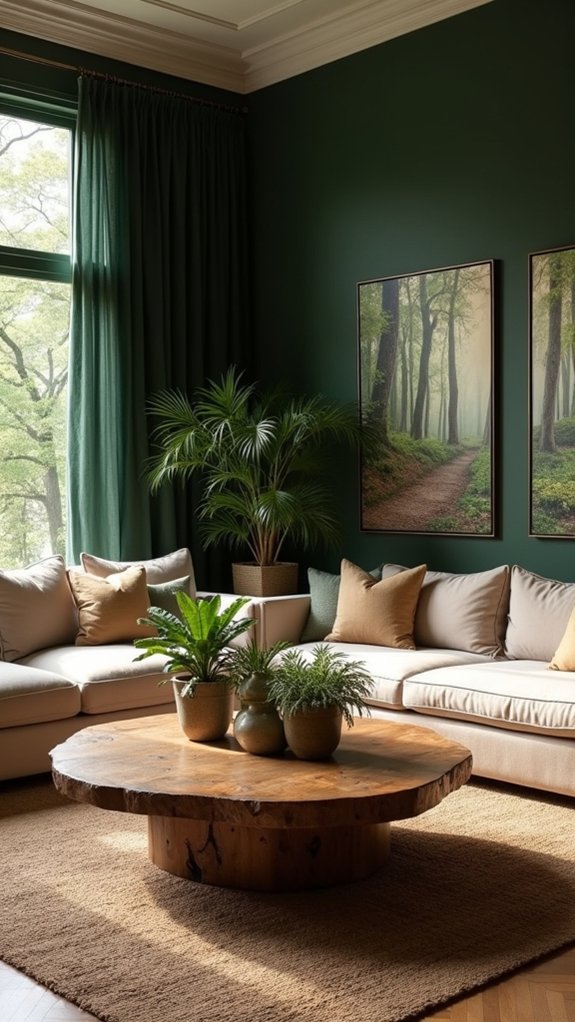 forest green luxury retreat